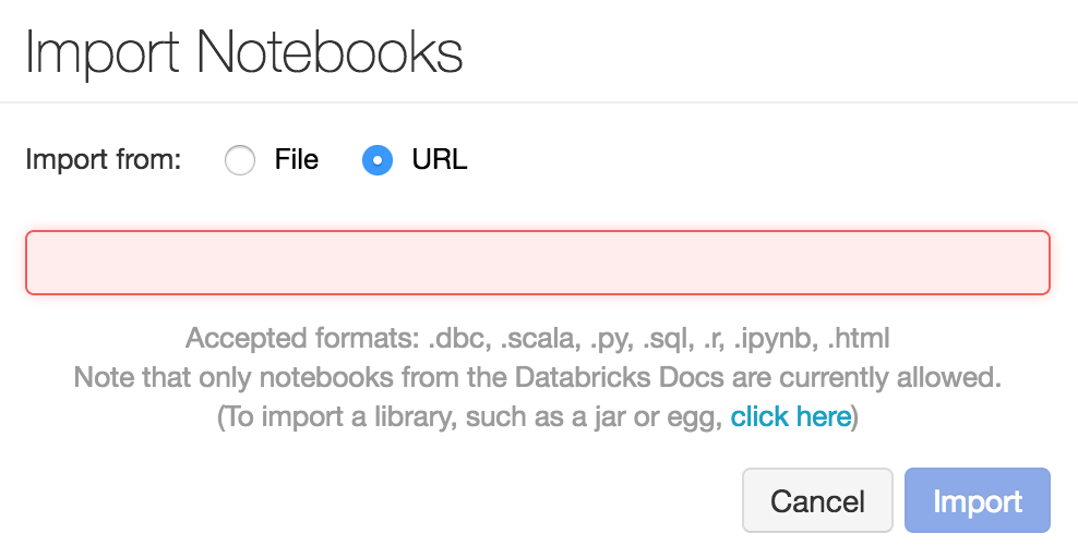 Databricks import notebook